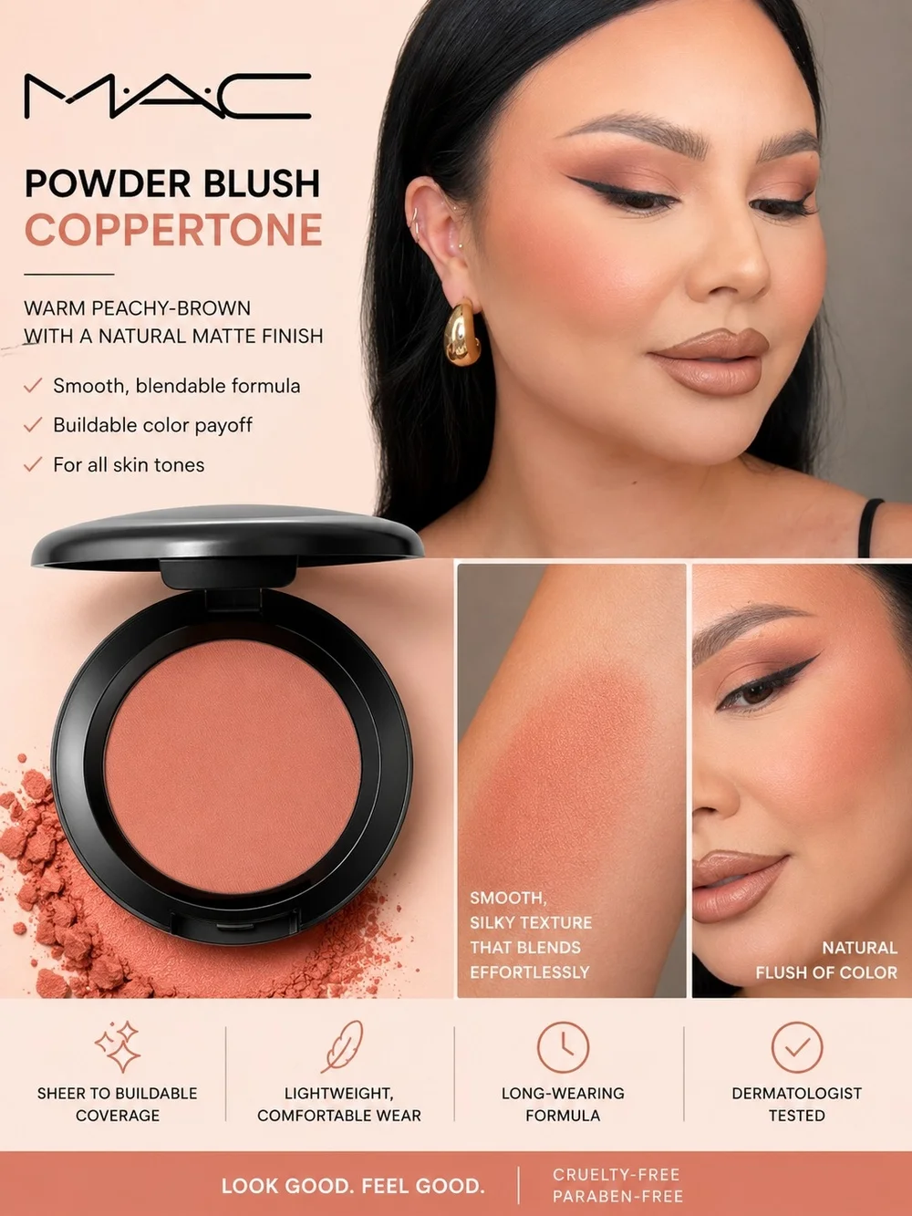 MAC Cosmetics Powder Blush — Coppertone Peachy Brown